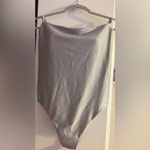 Shade & Shore One-Piece Swimsuit in Light Gray